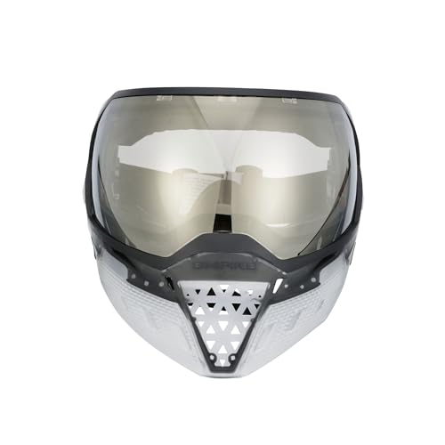 Empire EVS Paintball Goggle Mask with Dual Thermal HD Black Chrome Lens, Clear and Black