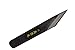 Cuchillo Kiridashi japonés recto, carpintería y forjado a mano en Japón, diestro (negro, 27 cm)