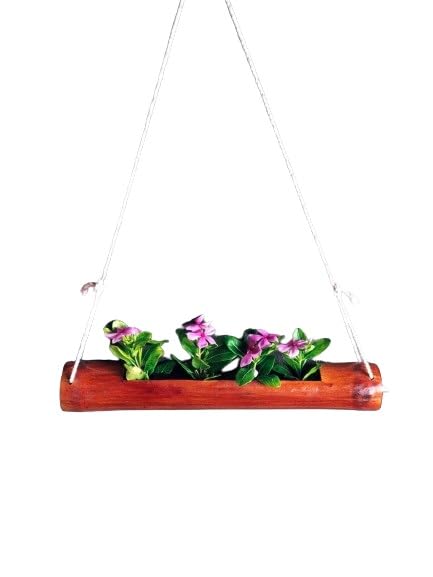 ARUNA Bamboo Hanging Planter for Balcony and Garden,Single Step/Multi Steps Bamboo Planters,Stylish Planters,Hanging Pots for Indoor/Outdoor Plants (Single Step) (B0B7CDSPLF) Amazon Price History, Amazon Price Tracker