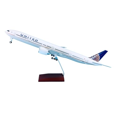 Aviones 1:158 Boeing B777-300 United réplica de colección en metal fundido de 47 cm con ruedas