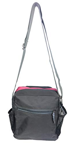 Unisex Excursion Organizer Shoulder Bag Day Pack (Pink)2