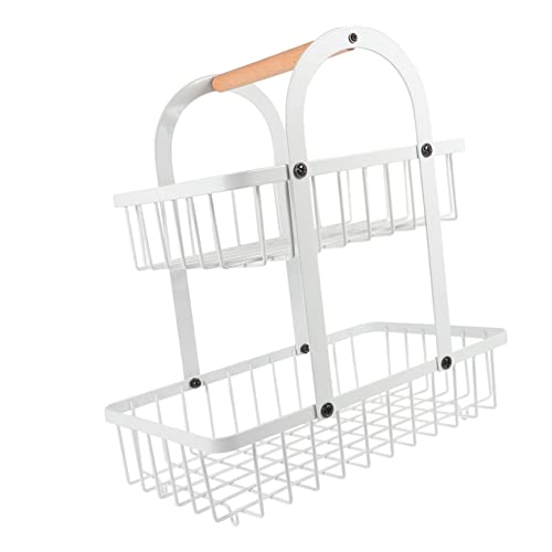 Cesta de hierro calado con acabados duraderos y asa ergonomica para fruta y pan 2