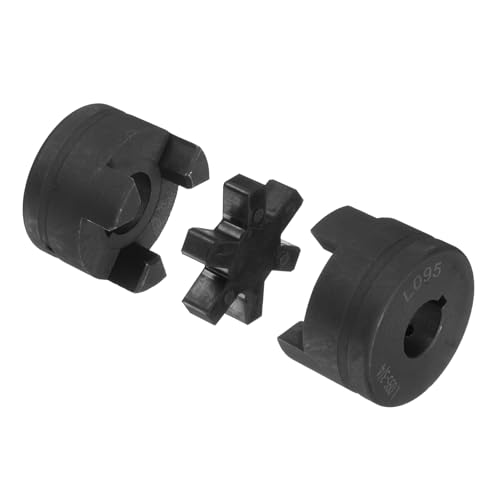 QUARKZMAN 3/4 bis 7/8 L095 Flexibles 3-teiliges L-Jaw Kupplung Kupplungsset & Buna-N NBR Gummispider für Holzspalter Hybridgeräte