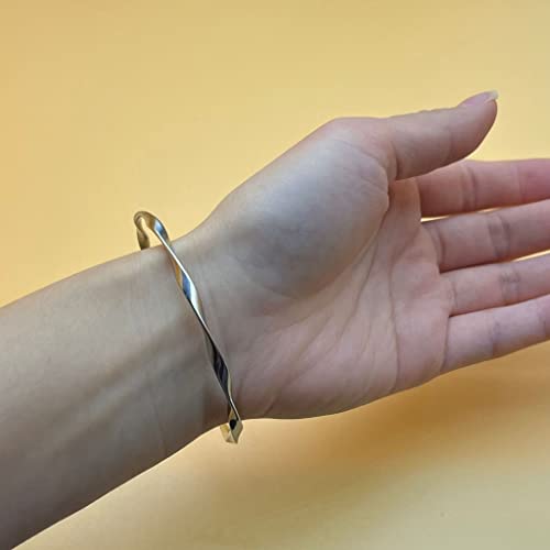 Jude Jewelers Stainless Steel Twisted Style Classic Simple Plain Stackable Bangle Bracelet2
