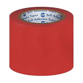 VCR Red Floor Marking Tape - 18 Meters in Length 96mm / 04