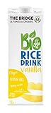 the bridge - bio rice drink vanilla - bevanda biologica a base di riso alla vaniglia (formato da 1 litro, scatola da 12 pezzi)