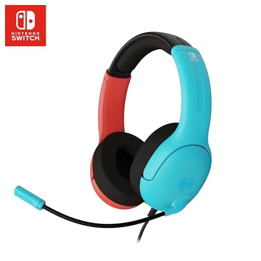 PDP LVL40 NS Auriculares estéreo con cable, Azul/Rojo