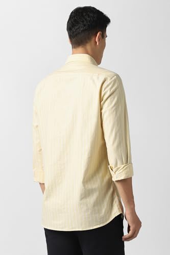 Image of Van Heusen Men Cotton Modern Fit Casual Oxford Stripes Shirts| Effortless Ironing | Superior Fit