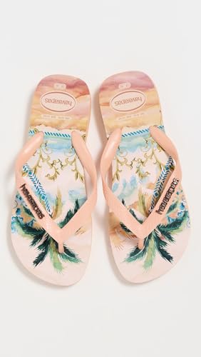 Image of Havaianas Women's Slim Logo Metallic Flip Flops