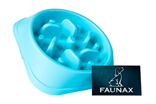 FaunaX - Hundenapf, Antischlingnapf, Gesundheitsnapf geeigent für alle Hunde (kleine, mittel, groß), Fressnapf, Futternapf, Futterstation, Hund, klein, Grosse, Napf