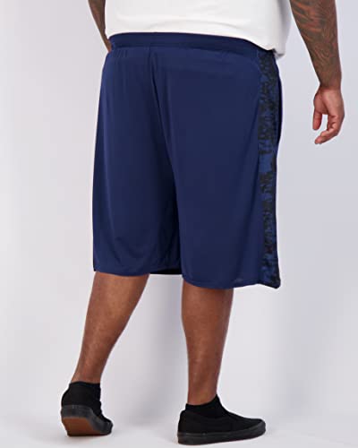 Image of Real Essentials Men's Big & Tall 3-Pack Dry Fit & Mesh Active Athletic Perfomance Shorts (3X-5X)