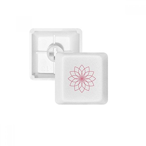 Keycaps PBT Clavier Mécanique Illustration Fleurs Décoration Bureau