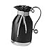 KiBcsLic Caraffa Termica per caffè Brocca in Vetro con Interno Termico Bollitore con Manico Comodo E Tappo Antigoccia Adatta per Bevande Fredde Casa, Nero immagine