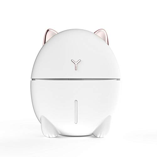 WISREMT Humidifiers Household 200ml USB Cute Cat Shaped Humidifier Silent Humidifer with Colorful