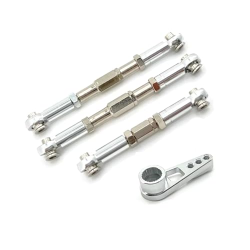 RC�J�[�A�b�v�O���[�h�p�[�c Compatible With WLtoys 104016 104018 12401 12402 12403 RC�J�[�A�b�v�O���[�h�p�[�c�A�N�Z�T���[�X�e�A�����O�����P�[�W�X�e�A�����O�M�A�X�C���O�A�[���p(Silver)