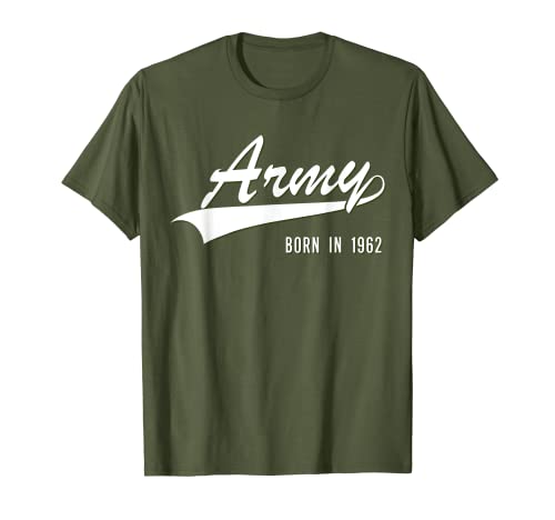 60th Birthday Gift Soldier Army Born 1962 Aged 60 years old Camiseta