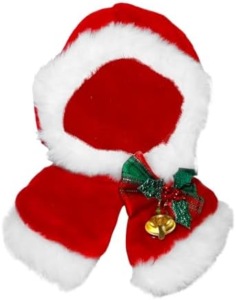 17cm Doll Clothes 2-Piece Set – Christmas Skirt Outfit with Cape & Hat for 1:6 Scale Dolls | Festive Holiday Fashion Dress Set (No Doll Included)