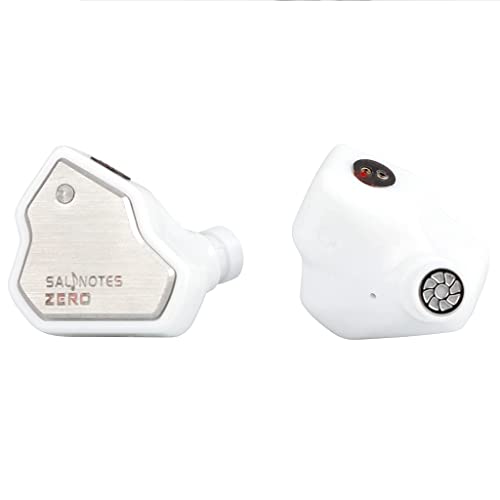 Image of Concept Kart 7Hz Salnotes Zero Wired Iem Earphone, 10Mm Dynamic Driver|Metal Composite Diaphragm|Noise Isolation|In Ear Monitor Earbuds With Detachable Ofc Cable (White, 3.5Mm With Mic)