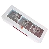SOLUSTRE Holz Teebeutel Aufbewahrungsbox mit Fächern Weiße Teebox Organizer für Zuhause Hotel und Langlebige Holzbox für Tee Zuckertüten Elegantes Praktisches Design Einfache Entnahme