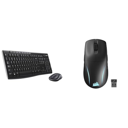 Logitech MK270 Combo Clavier & Corsair M75 Wireless RGB Souris de Jeu