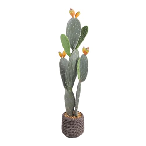 Plantes artificielles de cactus en pot - 106 cm - Grand cactus artificiel - Décoration - Pour la maison, le jardin, le bureau, la décoration, les cadeaux de...