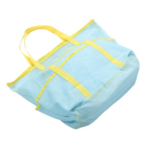Mesh Beach Tote Bag Holes Portable Shower Storage for Women Polyester for Travel Outdoor