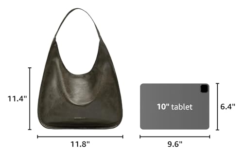 Image of NEWBELLA Hobo Purse, PU Leather Shoulder Bag, Tote Handbag for Work and Travel