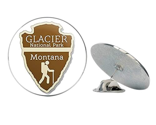 Arrowhead Shaped Glacier National Park (rv Hiking Camping) Metal 0.75