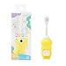 Neverfade Spazzolino da denti per bambini, con testa larga extra morbida, con filamento morbido da 0,08 mm, per bambini dai 2 ai 4 anni, rende divertente e protegge i bambini delicati (giallo) immagine