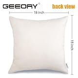 GEEORY Fall Decor Pillow Covers 18x18 Set of 4 Pumpkin Patch Farm Truck Harvest Fall Outdoor Fall Pillows Decorative Throw Pillows Farmhouse Orange Thanksgiving Cushion Case for Couch Sofa…