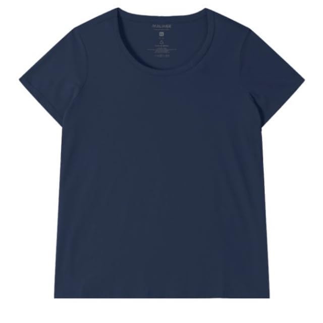 Blusa Manga Curta Feminina Plus Size Malwee Ref. 87841 Cor:Azul Marinho;Tamanho:G1