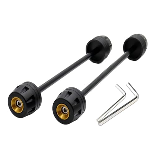 Motorrad Hinterradgabel Fit Für Aprilia RS Tuono 660 2021-2023 RS660 2022 Motorrad Schutz Rad Hub Hinten Vorderachse Gabel Crash Sliders Schwinge Sliders(Gold)