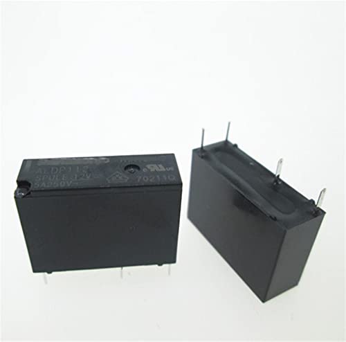 Relé de 12V ALDP112W de 5A y 4 pines para automatización electrónica de alta precisión, 50 uds