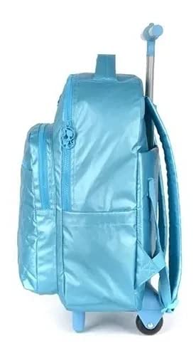 Mochila Juvenil Notebook Rodinhas Barbie Metalizada Grande