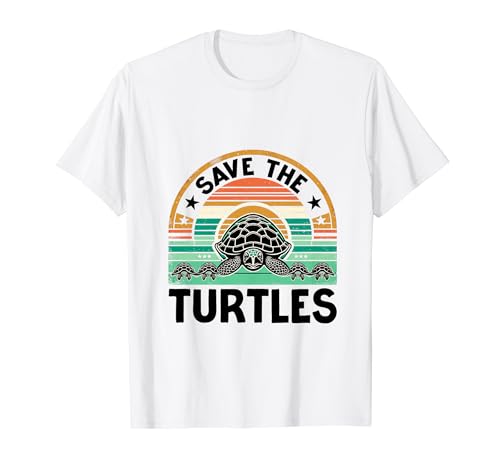 Save The Turtles Ocean Animal Amante delle tartarughe marine Maglietta