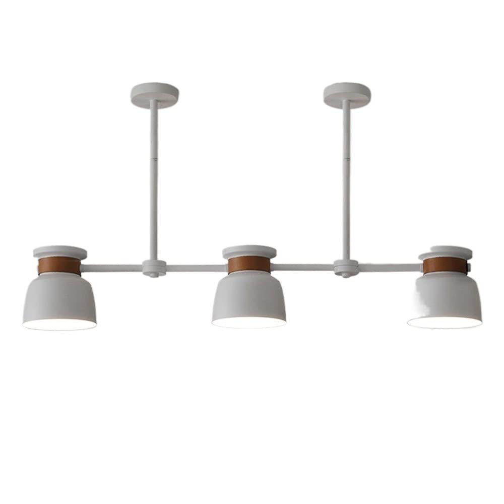 Lustre à LED multi-tête d'exception au design blanc européen raffiné