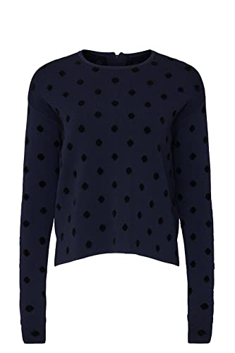 Rent The Runway Pre-Loved Navy Polka Dot Pullover2