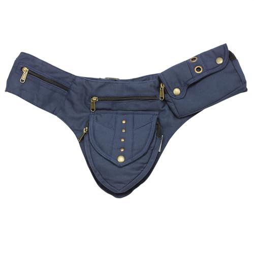 Sac de ceinture bleu multipoche pour vider vos poches de veste