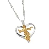 Artibetter Collar Barroco de Aleación Colgante de Jesús Orando, Cadena para Clavícula en Tono Metálico, Joyería Gótica para Mujer Adecuado para Navidad y Uso Diario