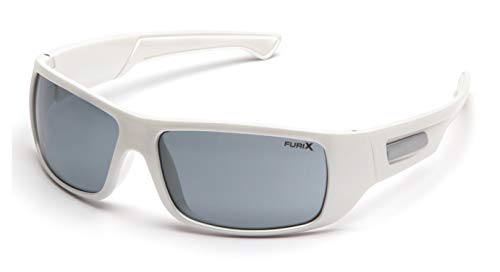 Pyramex Furix Safety Glasses, White Frame/Gray Anti-Fog