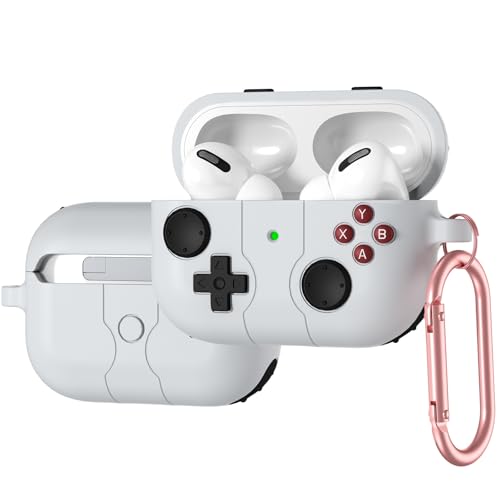 hgTUP AirPods Pro/Pro 2 �p �P�[�X �G�A�[�|�b�Y �v��/�v�� 2 ���� �p �J�o�[ ���g���Q�[�� �R���g���[���[ �t�̃V���R�� �\�t�g �S�ʕی� �J���r�i�t��