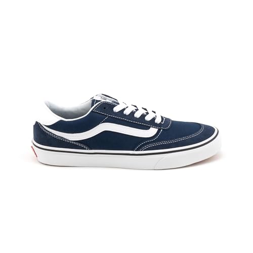 Vans Men's Brooklyn LS Shoe | Low-Top Sneakers for Everyday Wear, Walking, Work & Fashion, Suede/Canvas Dress Blues, 11