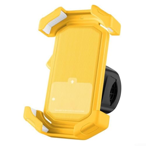 Accessori Moto Supporto Telefono Sicuro con Angolo di Visione Regolabile Giallo