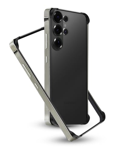 Image of RAEGR Case | Anodized Aluminum Bumper | Edge Armor Protective Minimal Case Designed for Galaxy S26 Ultra (2026) - Natural Titanium RG10658
