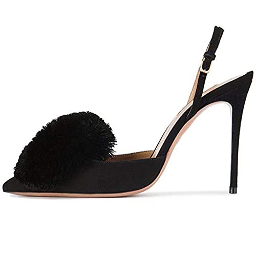 Talons pour femmes escarpins fins à bout pointu et chaussures de bureau chics