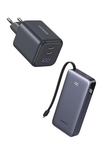 Cargador USB C 45W UGREEN carga rápida portátil con batería 20000mAh 4