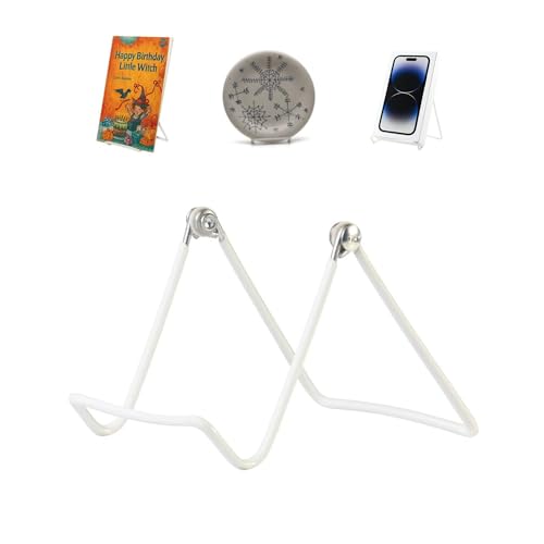 KINGDOM SOLUTIONS - 3.25" White Metal Display Stand Made in USA - 12 Pack