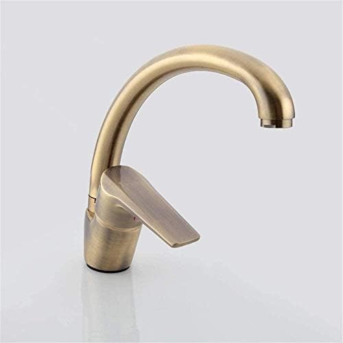 Robinet style antique en laiton résistant avec mitigeur pivotant bronze - 3