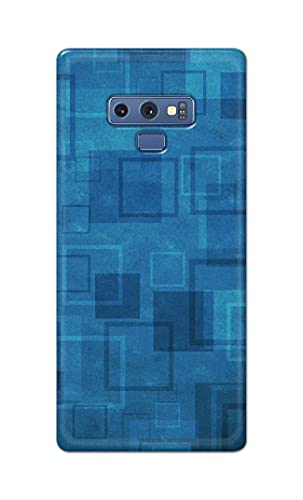 Image of Printed Hard Back Cover Case for Samsung Galaxy Note 9 Back Cover (Plain Azure Blue) -702