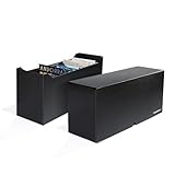 Leuchtturm 371402 Logik Archivbox für 40 große Coincards 85 x 125 mm (Nicht enthalten) schwarz, Hochformat 300 x 130 x 97 mm